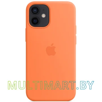 Чехол для телефона Apple MagSafe Silicone Case для iPhone 12 mini (кумкват)